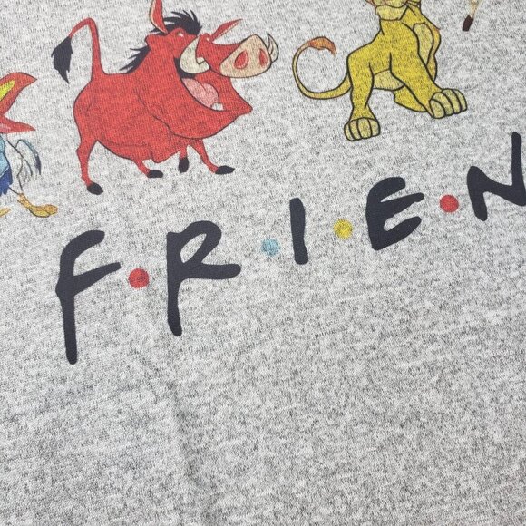 Lion King Simba Shirt Timon Pumbaa FRIENDS Knit Graphic Tee Blouse Short Sleeve - Picture 8 of 14